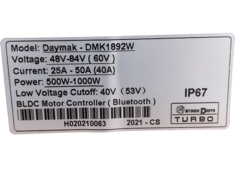 Brushless Motor Controller 48V-84V (60V Optimized) (Connector B)