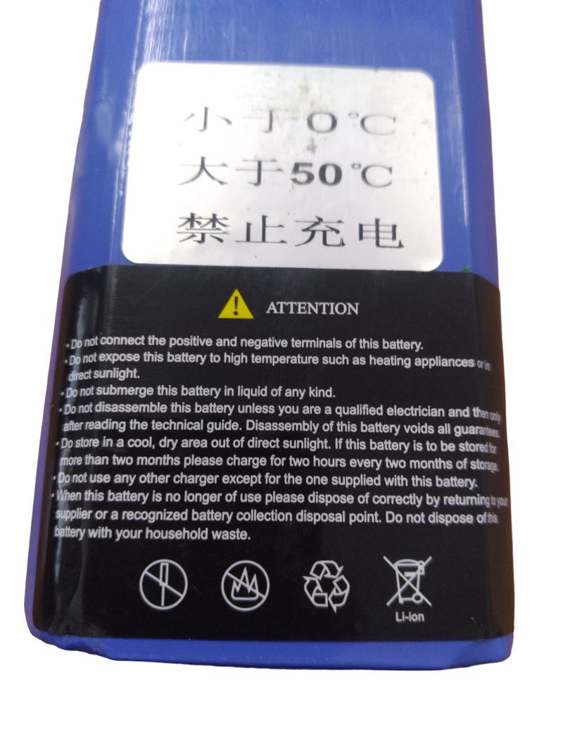 Lithium battery 36V 7.8AH for Ebike-in-a-box