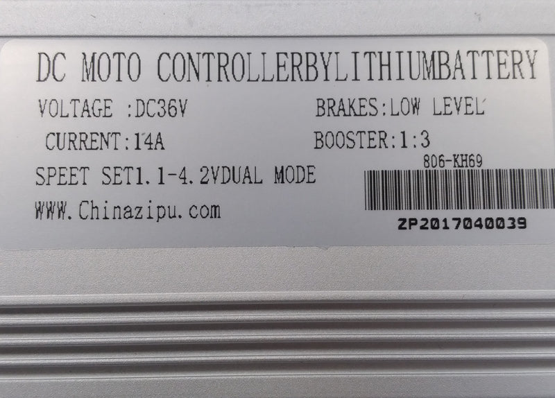 Brushless Motor Controller 36v-14A for New Yorker Skinny Tire