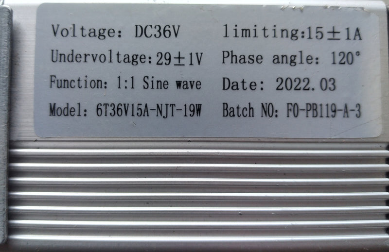 Controller 36v-15A for Paris 2020
