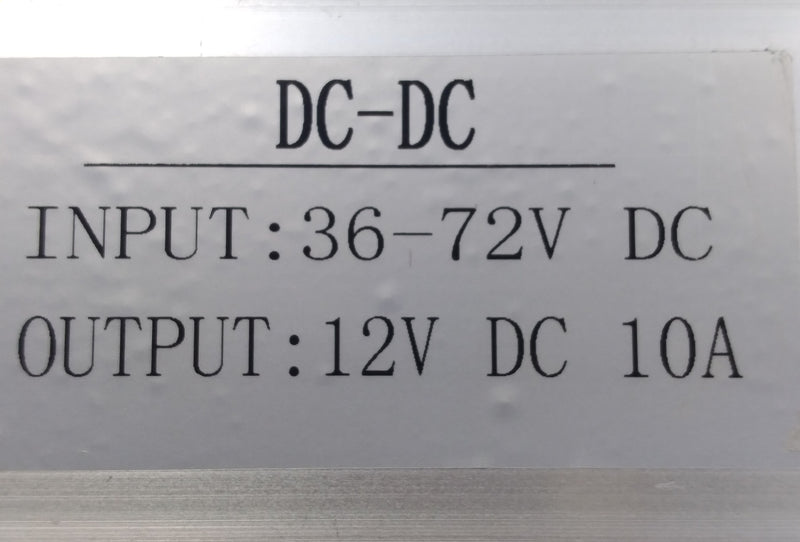 DC Converter 36-72V 10A