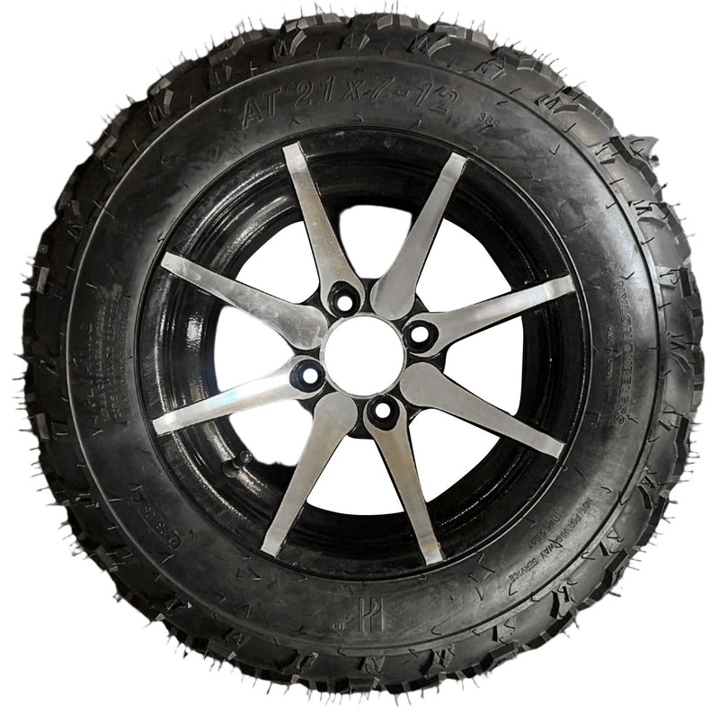 21 x 7 - 12 Tire and Rim for Boomerbeast 2D V3