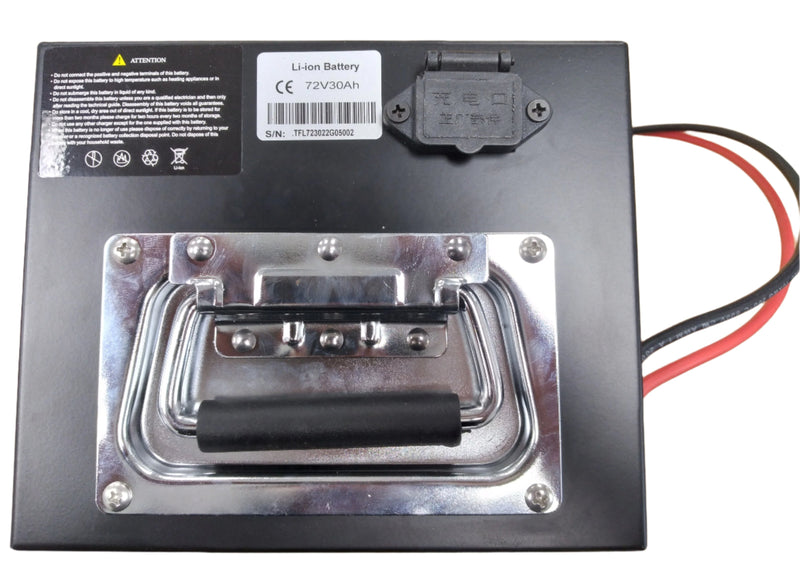 Lithium battery 72v-30a 3000w for EM2/ Warrior (metal box)