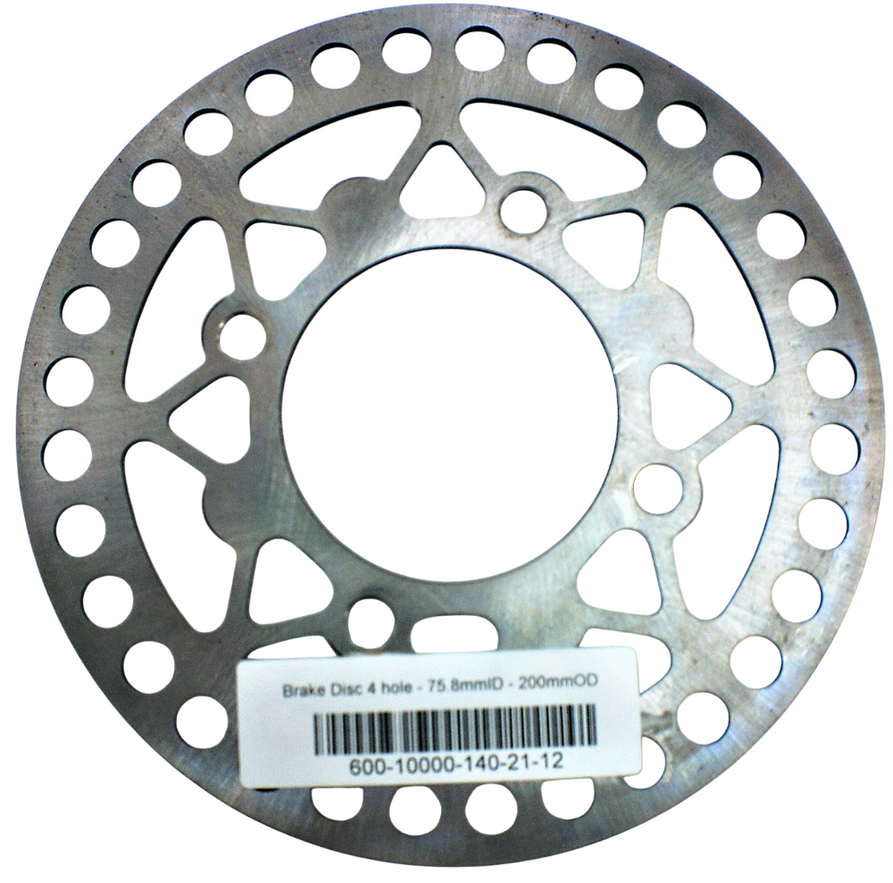 Brake Disc 4 hole - 75.8mmID - 200mmOD