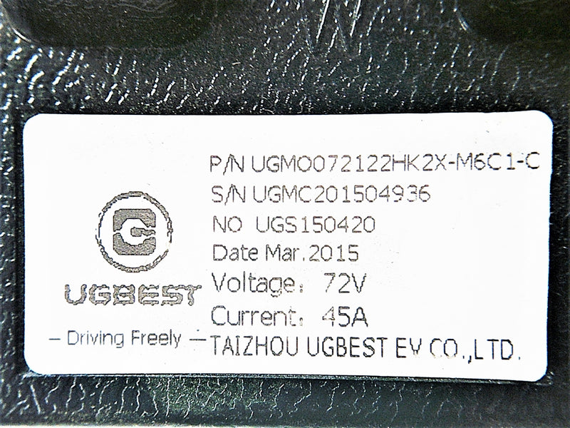 Brushless Motor Controller 72V 45A for Eagle 2015