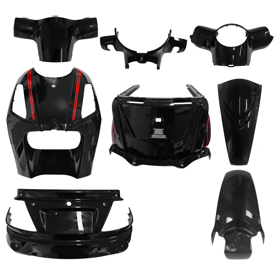 Roadstar Deluxe Fairing Kit - Black