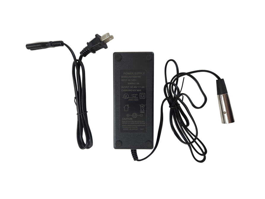 Charger 36V 1.8A Lithium - XLR 3 Prong