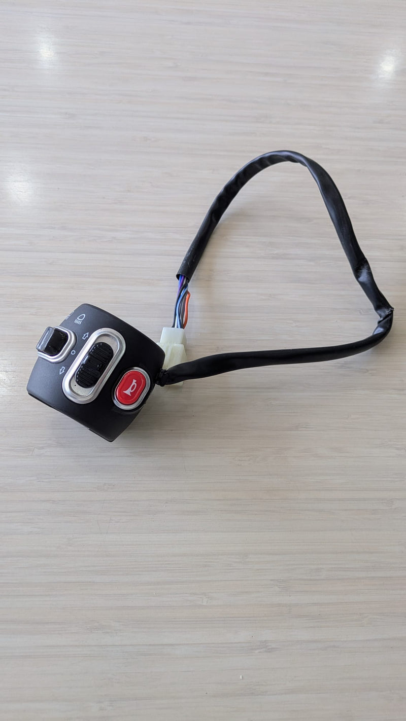 Left Handlebar Combination Switch Assembly – Hi/Lo Beam, Turn Signal & Horn for BBX Pro / Boomerbuggy X Pro / FreedomCab / Freemdom Cab Enclosed Mobility Scooter