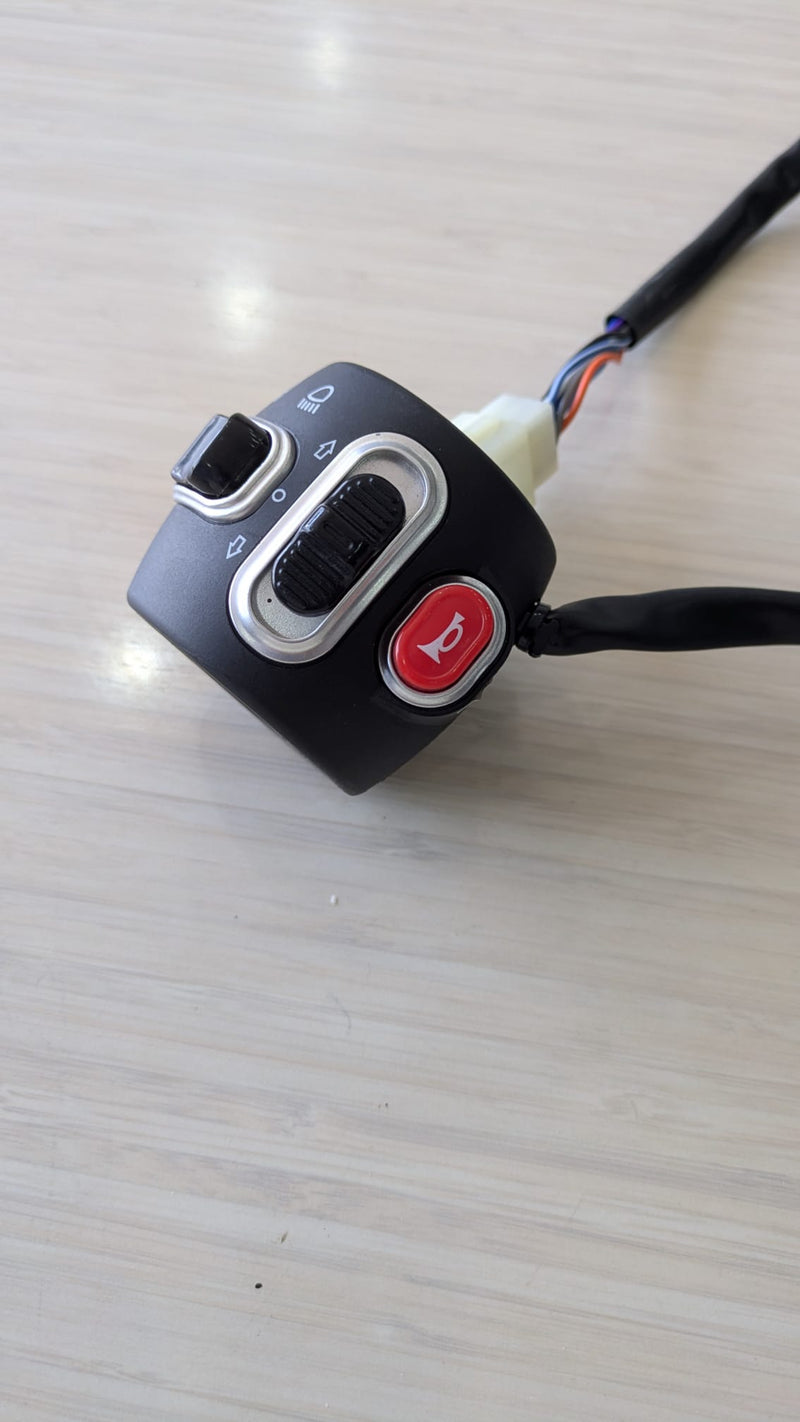 Left Handlebar Combination Switch Assembly – Hi/Lo Beam, Turn Signal & Horn for BBX Pro / Boomerbuggy X Pro / FreedomCab / Freemdom Cab Enclosed Mobility Scooter