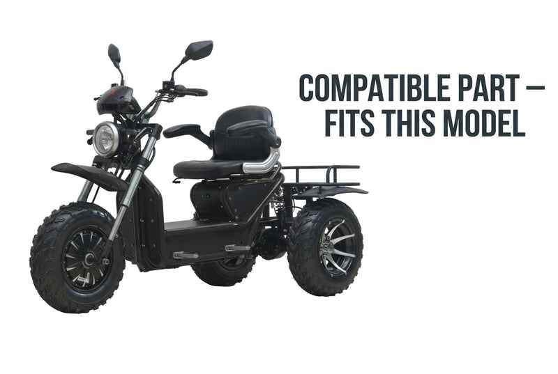 Left Side Mirror for Boomerbeast 2D, Invader & Tectus Scope 3-Wheel Mobility Scooters