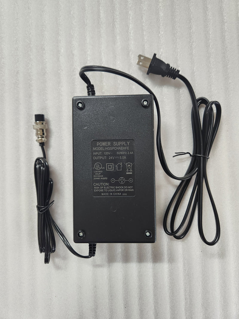 Charger 24V 5.0A LAB - GX16 Cannon Female