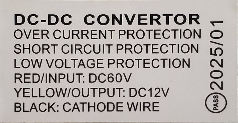 60V 12V DC Converter for City Pulse 3 / 4
