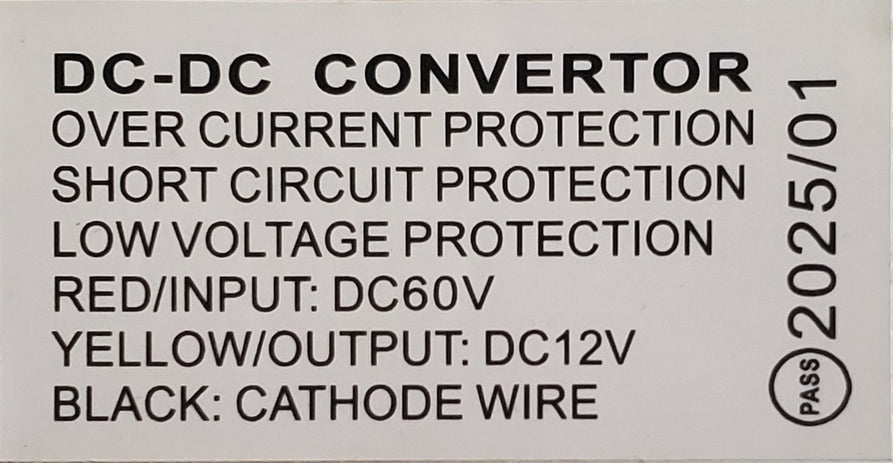 60V 12V DC Converter for City Pulse 3 / 4