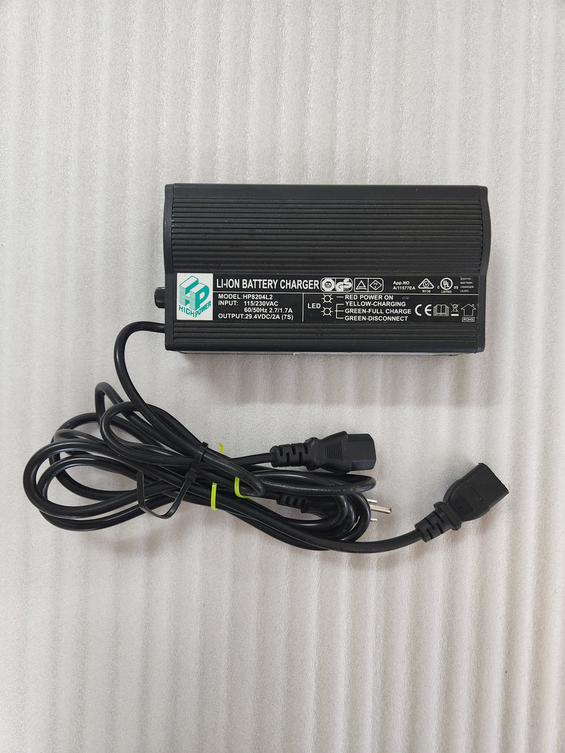 Charger 24V 2.0A Lithium - PC Plug