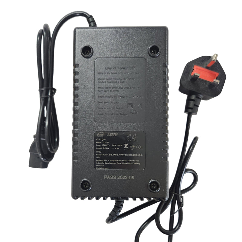60V 3.0A Lead Acid Charger PC T-Prong (UK)