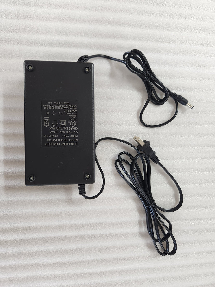 Lithium charger for Wildgoose 60v 3ah 1 prong