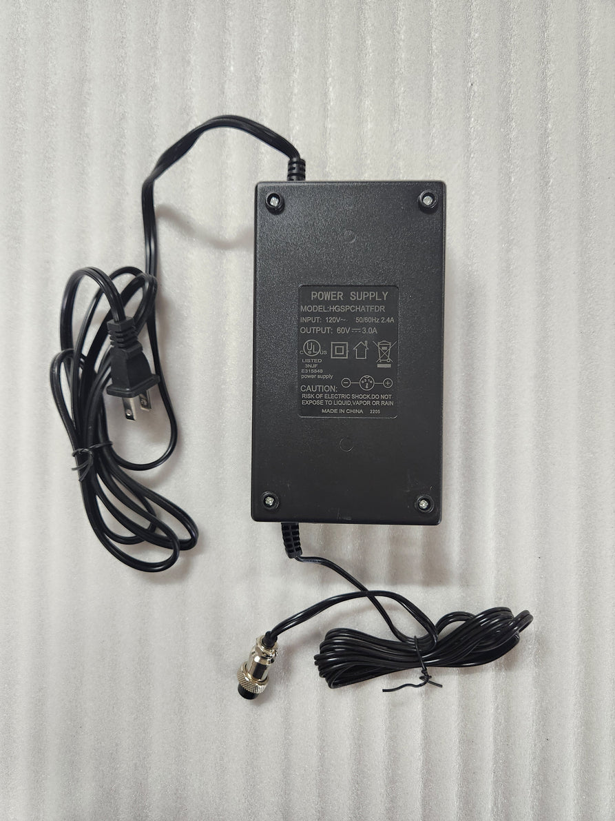 Charger 60V 3.0A LAB GX16 Cannon Female 3-Prong