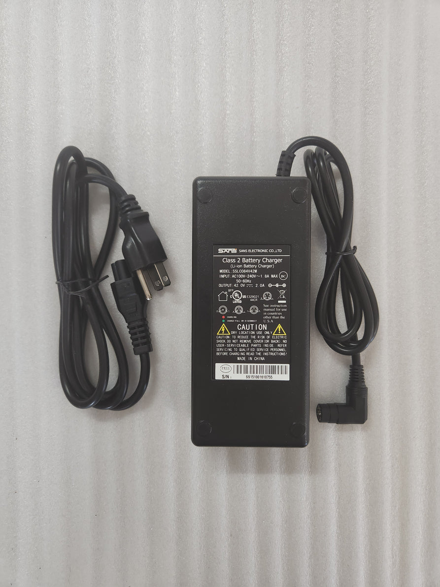 Charger 36V 2.0A Lithium 5mm Right Angle RCA Plug