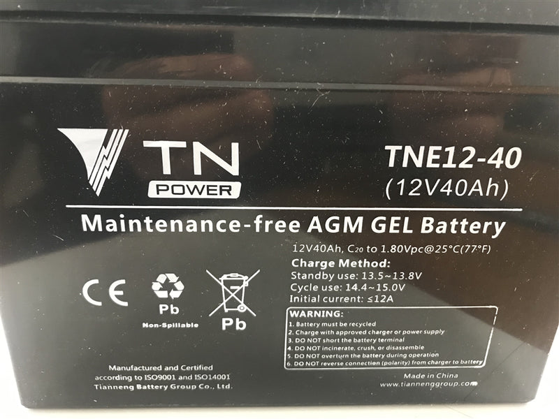 Lead acid battery 12v 40a