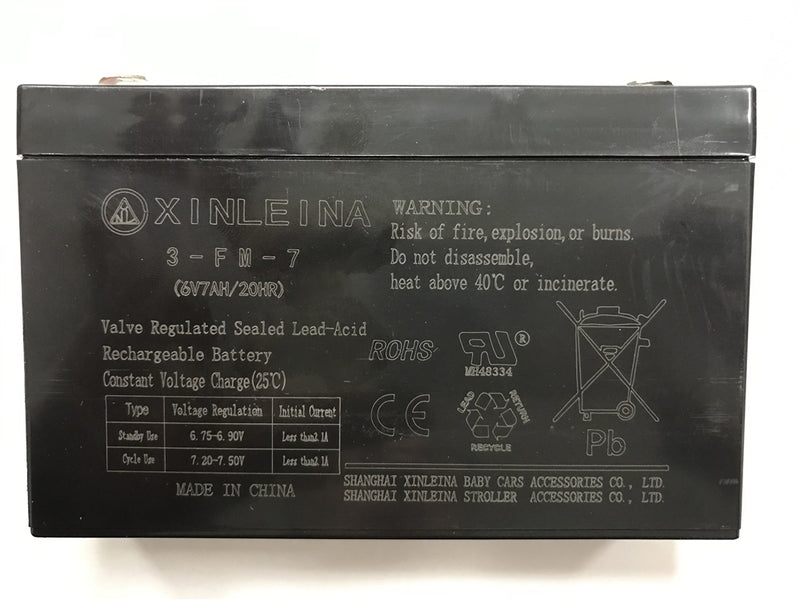 SEALED LEAD-ACID BATTERY 6V 7AH
