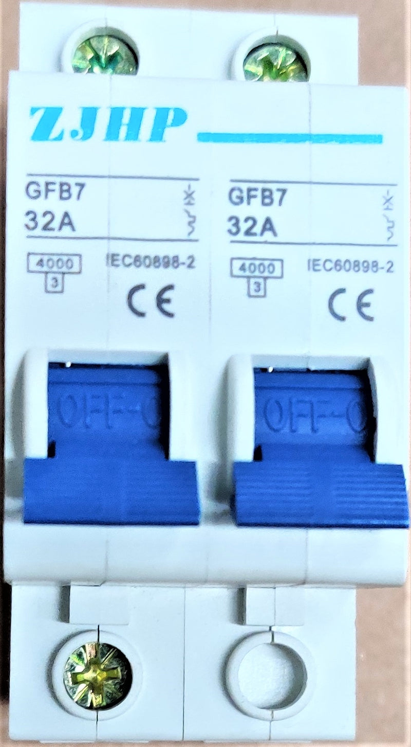 Circuit breaker 32A double block
