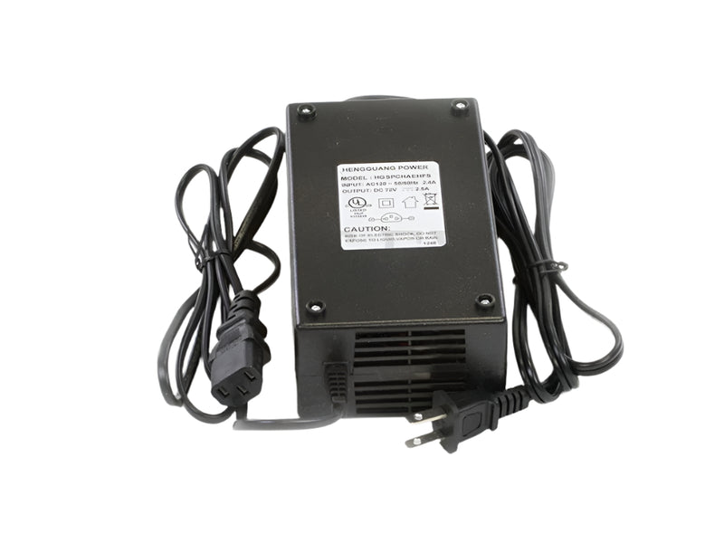 Charger 72V 2.5A Lithium PC plug