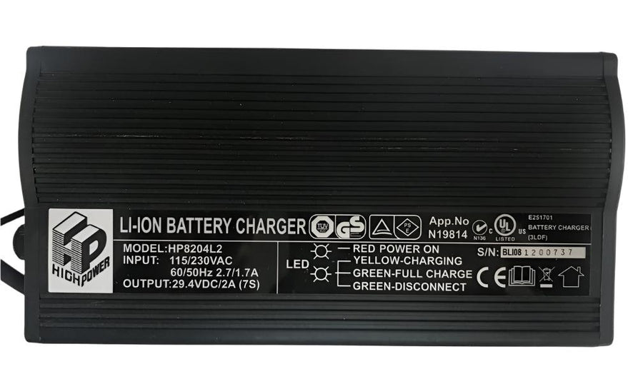 Charger 24v-2.0Ah Lithium XLR Plug