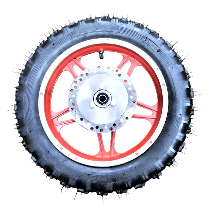 Rear wheel assembly for Pithog Jr. - Orange