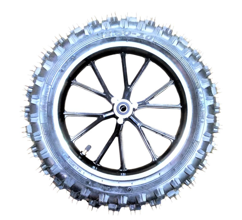 Front wheel assembly for Mini Pithog - Black