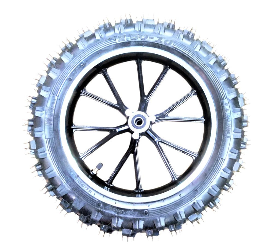 Front wheel assembly for Mini Pithog - Black