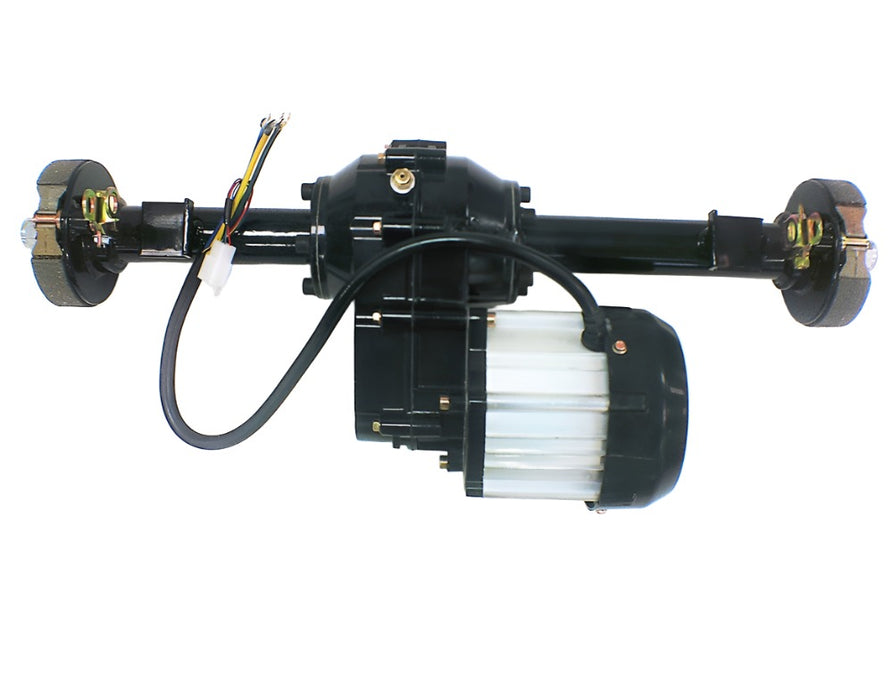 24V 500W brushless motor / axle assembly for Rickshaw Mobility