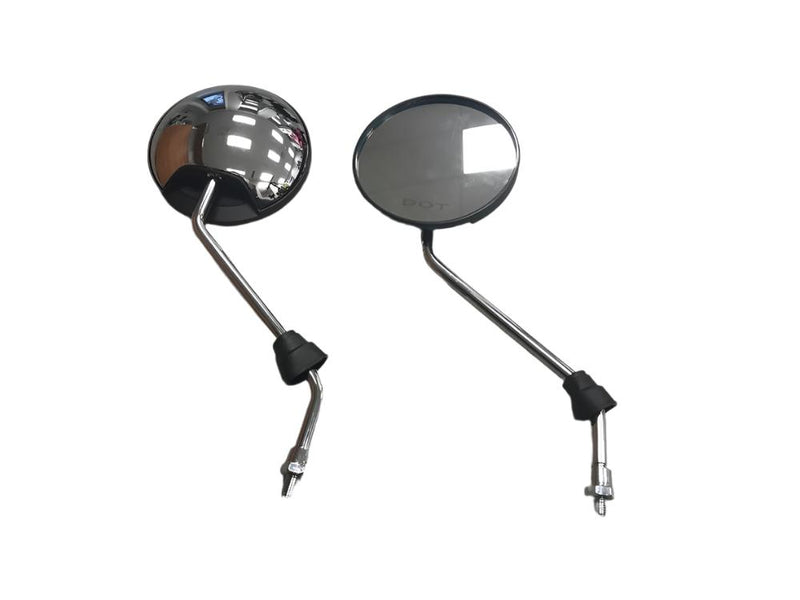 Mirrors chrome round for Roadstar Deluxe MP4