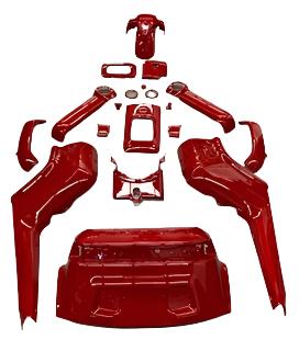 Roadstar Transformer Complete Body Kit - Red