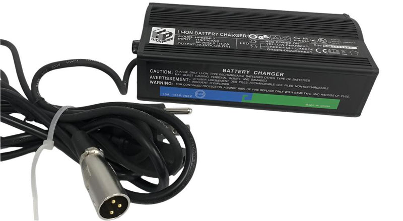 Charger 24V 2.0AH Lithium XLR Plug (FITS :Boomerbuggy Power Folding)