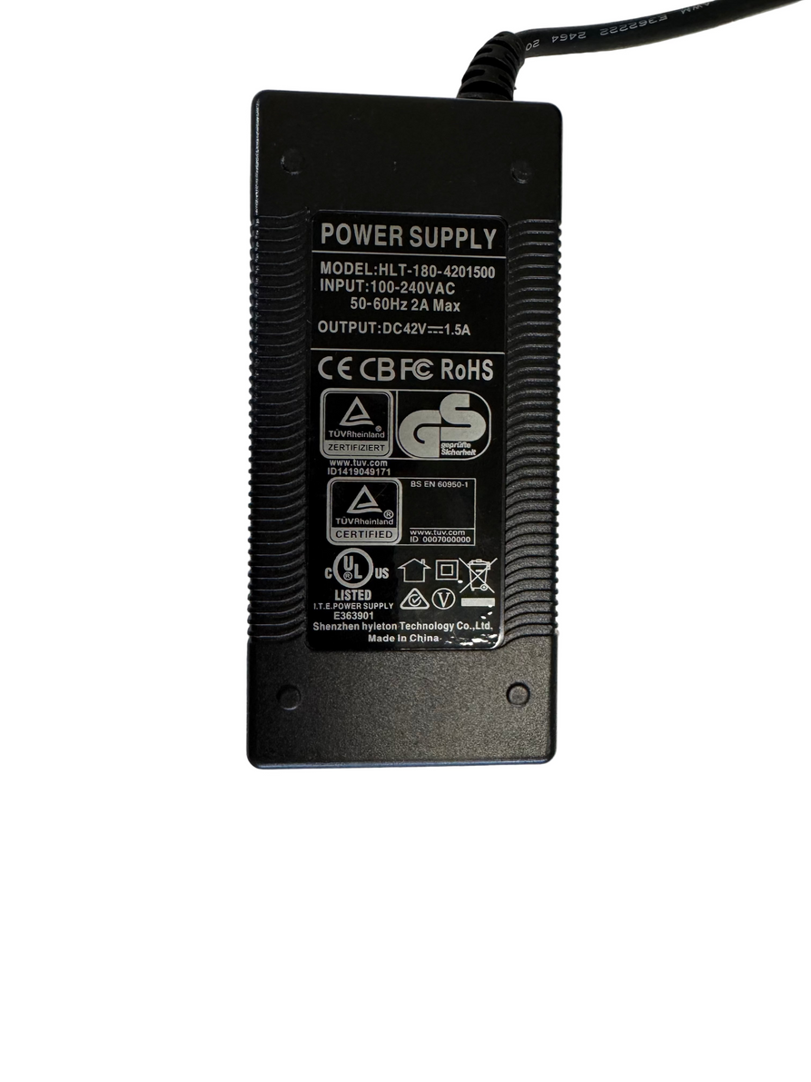 36V 1.5A Lithium Ion Charger 8mm Phono Plug