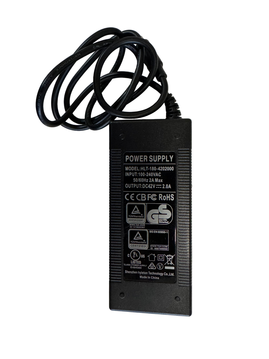 36V 2.0A Lithium Ion Charger 8mm Phono Plug