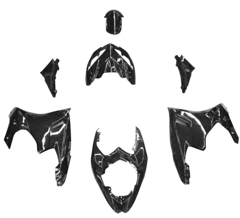 Complete Fairing Body Kit For EM2 - Black