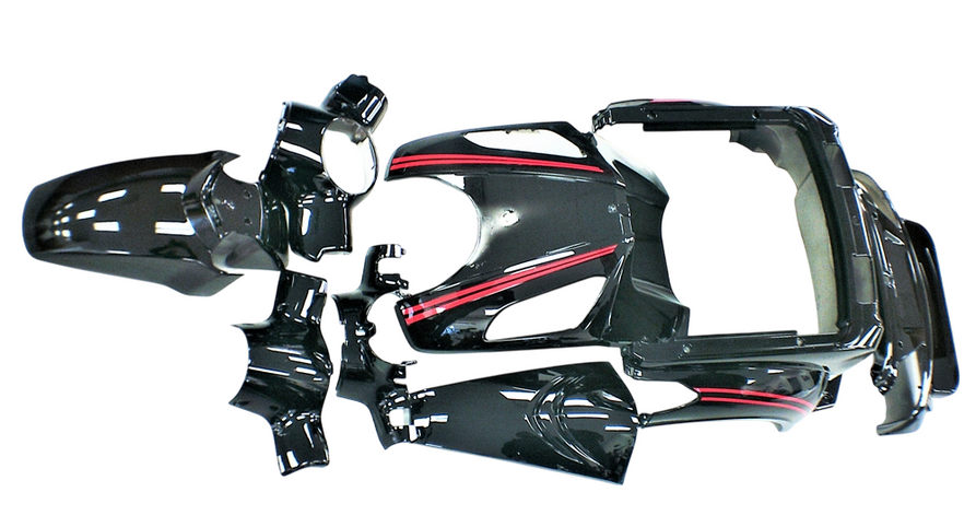 Fairing - Complete Body Kit for Roadstar Deluxe Black