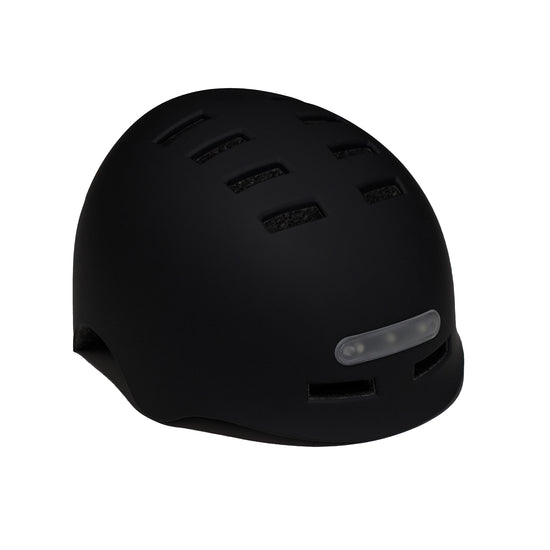 Bicycle & eBike Helmet with Front & Rear LED Lights – Black, Large
