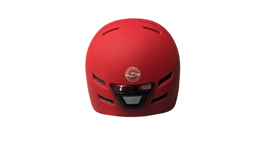 Daymak LED Ebike Helmet - Red (M)