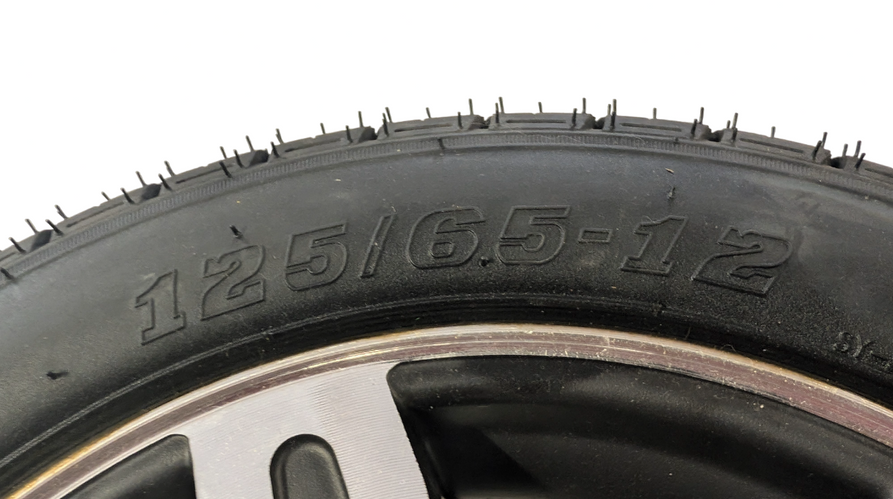 125/65-12 Tire with Rim for BBX Pro Type A Rim