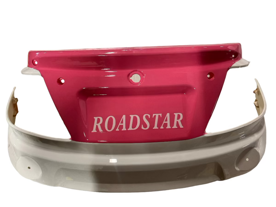 Roadstar Pink and White Rear Bumper Fairing