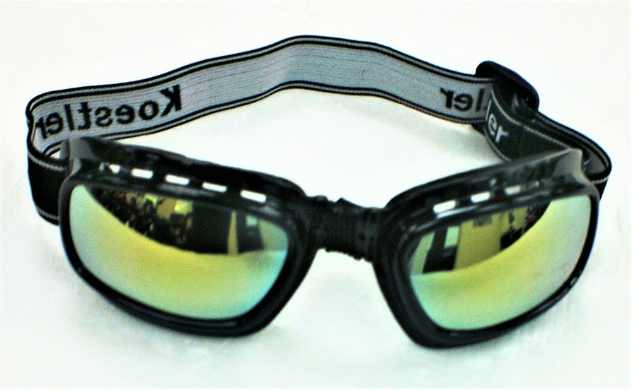 Goggles Black With Square Multicolor Lens