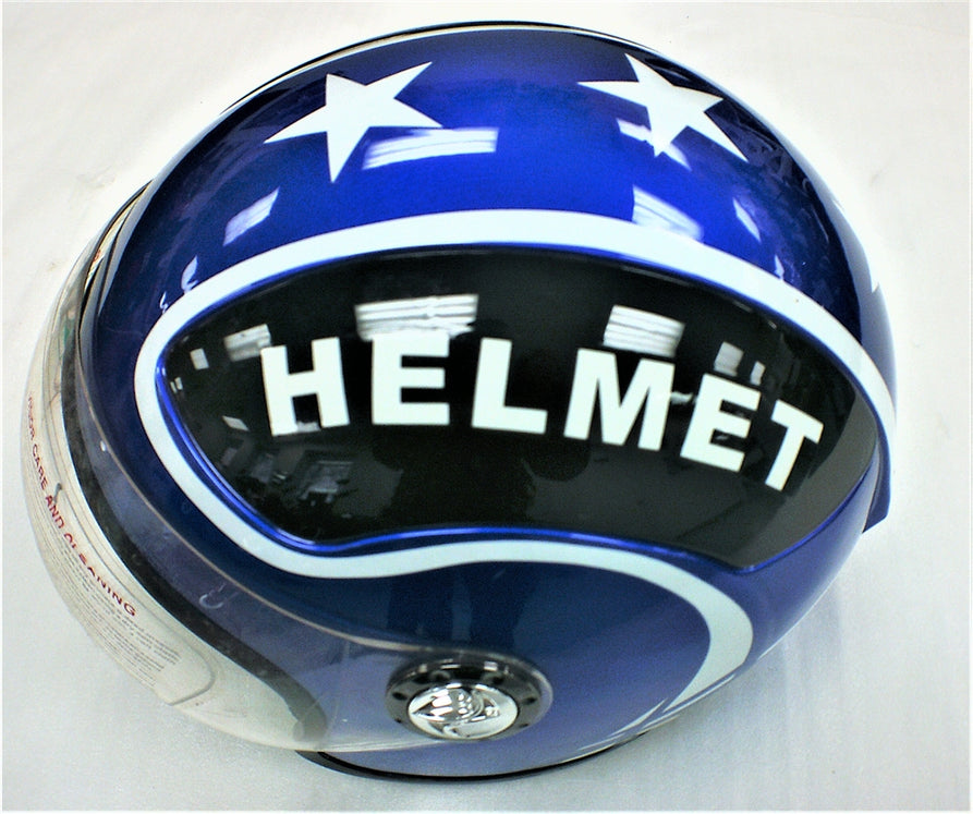 MAX 300D - Half Face Helmet - Blue (M)