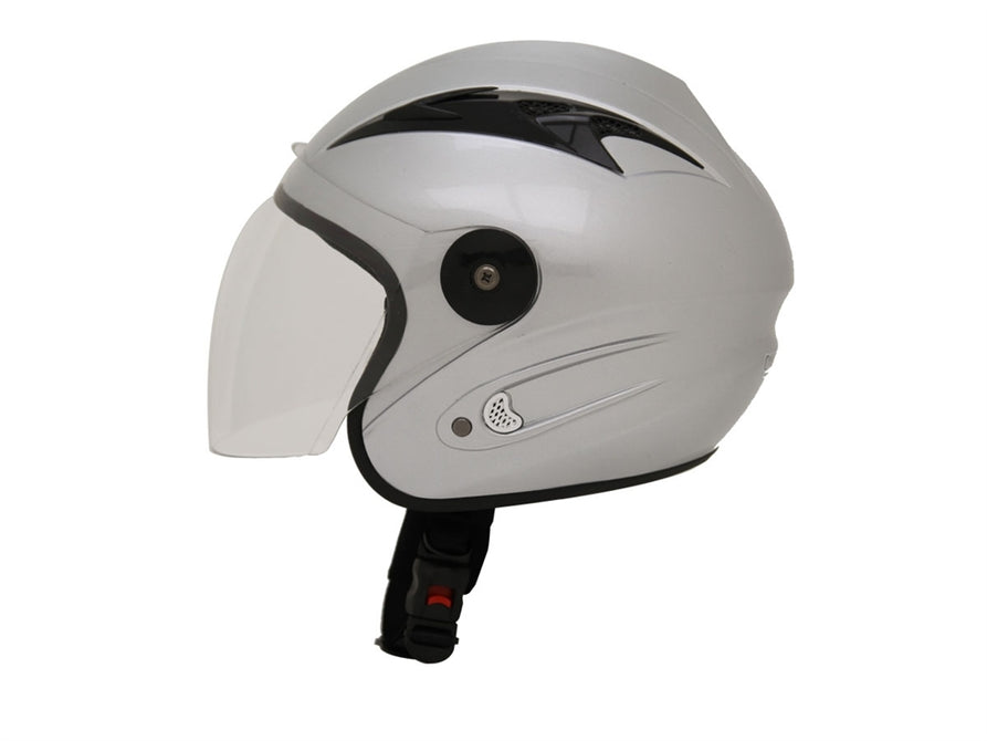 MAX 200 - Half face helmet - Solid Silver (S)