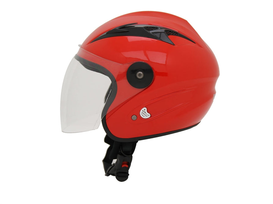 MAX 200 - Half face helmet - Solid Red (M)