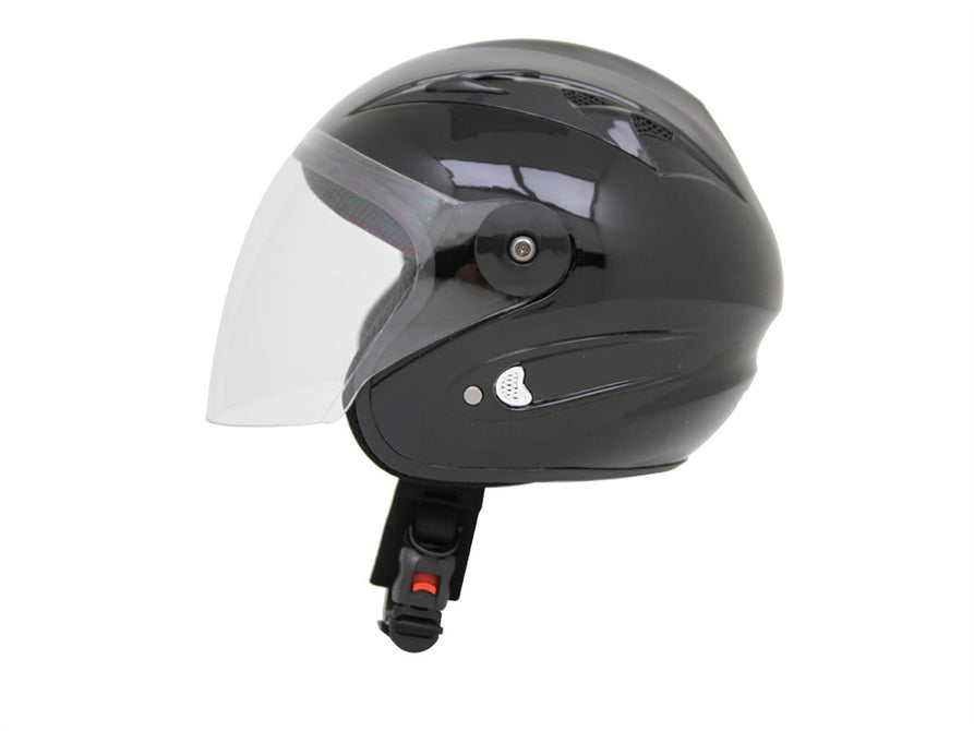 MAX 200 - Half face helmet - Solid Black (XL)