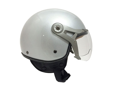 MAX 500 - Half face helmet - Solid Silver (L)