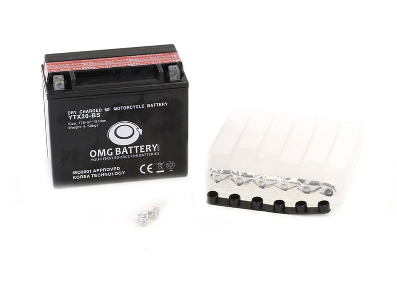 DRY CHARGED MF MOTORCYCLE BATTERY YTX20-BS