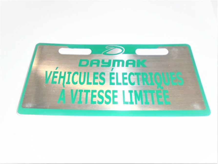 Ebike Plate (small) French